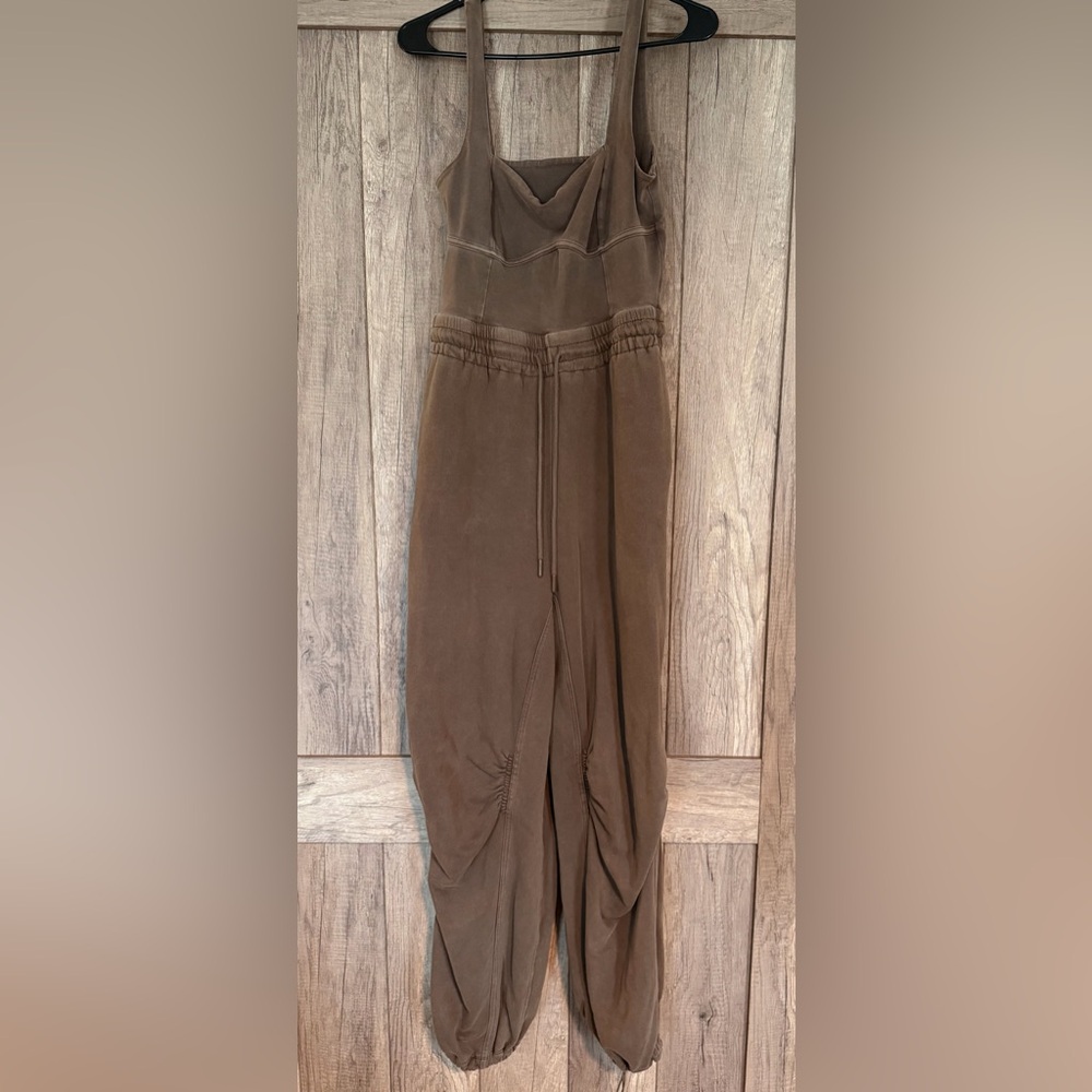 FP Movement by Free People Olive Brown Jumpsuit Romper